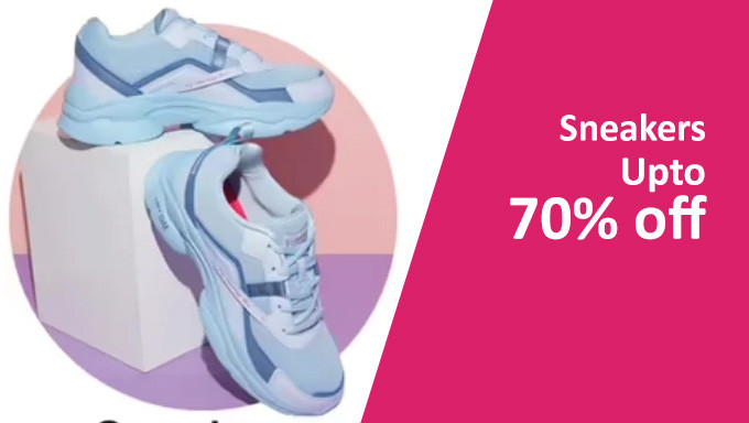 Upto 70% Off On Sneakers