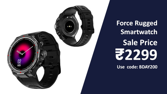 Buy Force Rugged Smartwatch @Rs.2,299