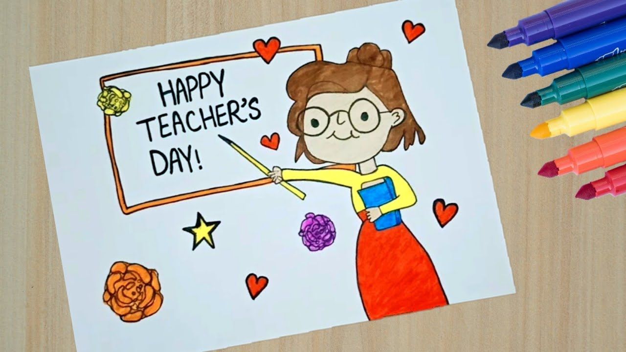 Pen & Pencil Art - Teachers Day Drawing | Facebook-saigonsouth.com.vn