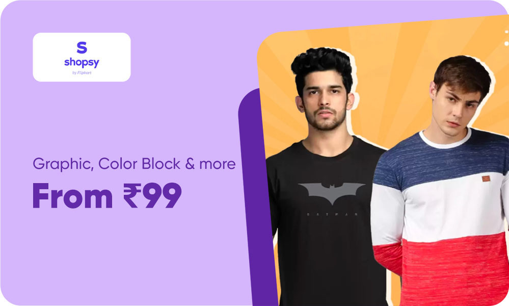 Buy Designer T-Shirts Starting At Rs.99