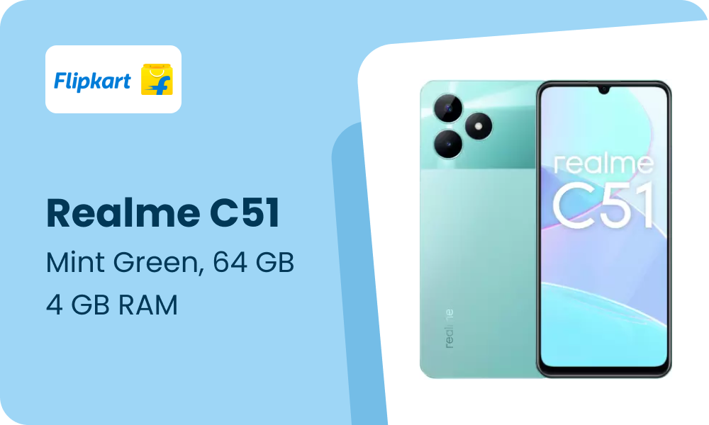 Realme C51 (Mint Green, 64 GB) (4 GB RAM)