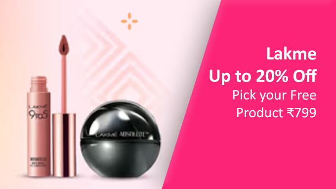 Upto 20% Off On Best Sellers + Pick Your Free Product On Orders Above Rs.799