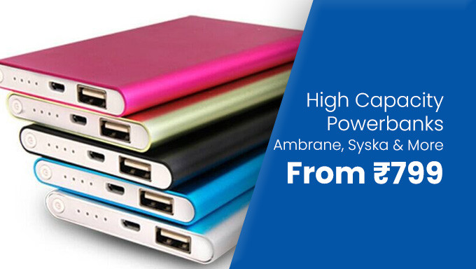 Upto 70% Off On Top-Selling Power Banks + 10% Off With Selected Cards