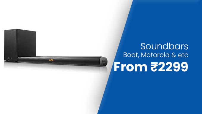 Upto 70% Off On Speakers & Soundbars + 10% Off With Selected Credit Cards