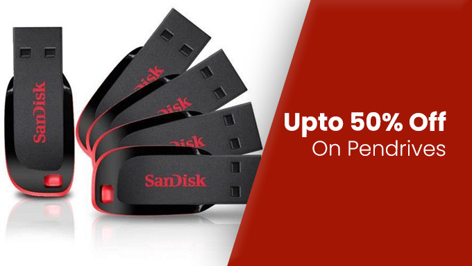 Upto 50% Off On Pendrives