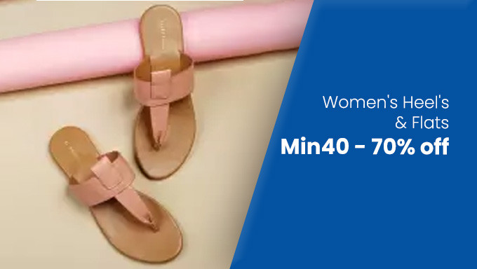 Minimum 40%-70% Women's Heel's & Flats