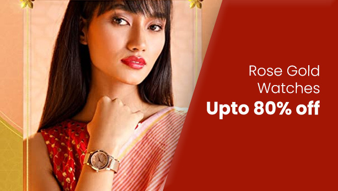 Upto to 80% Off On Rose Gold Watches For Women's