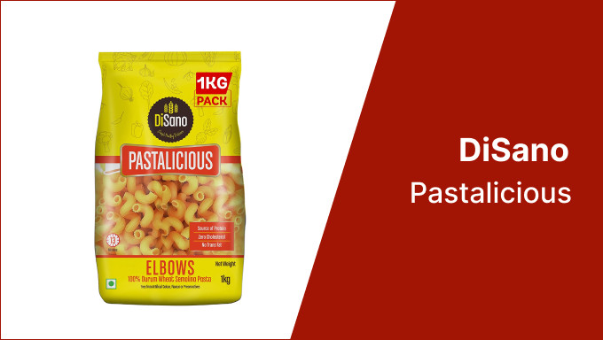 DiSano Pastalicious 100% Durum Wheat Macroni Pasta, Elbow, 1kg