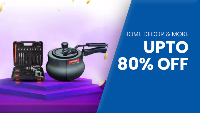  Upto 80% Off on Home Decor & More 
