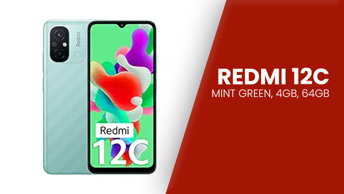 Buy Redmi 12C (Mint Green, 4GB RAM, 64GB Storage) - PaisaWapas