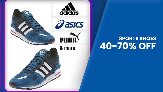 Get 40-70% Off on Sports Shoes