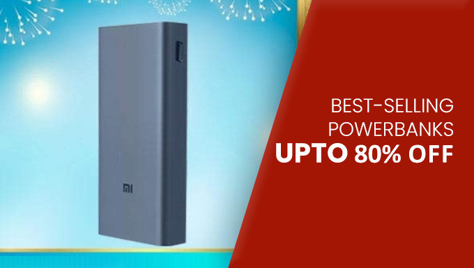 Get up to 80% Off on Powerbanks