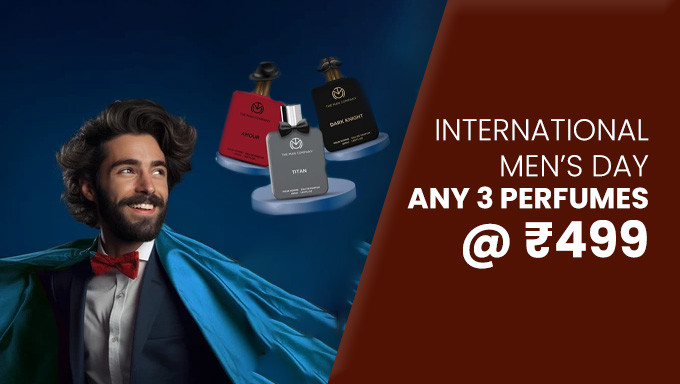 International Men's Day | Any 3 Perfumes @Rs.499