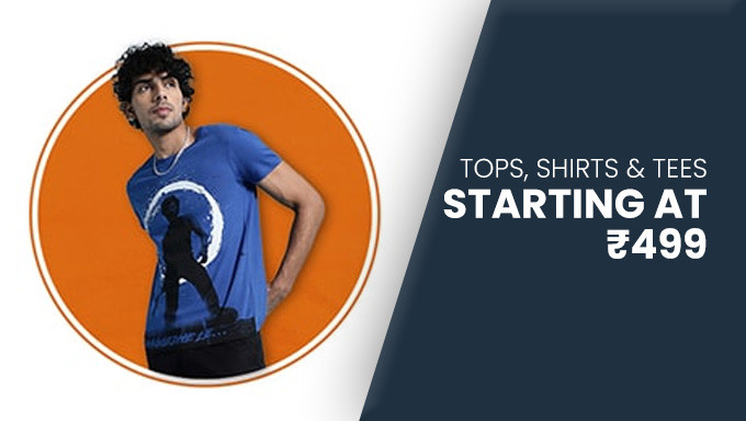 Tops, Shirts & Tees Starting At Rs 499