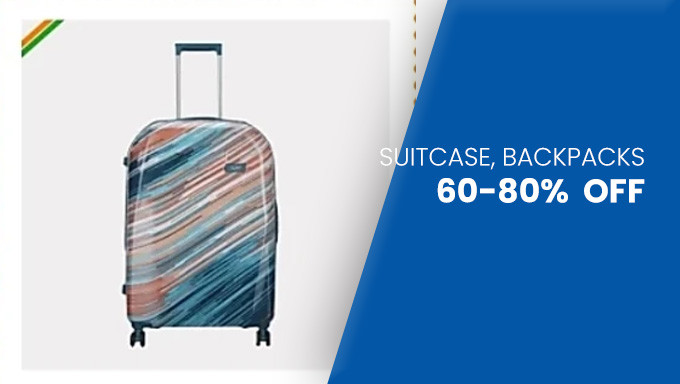 Minimum 60-80% Off on Luggage, Bags, Suitcase & more