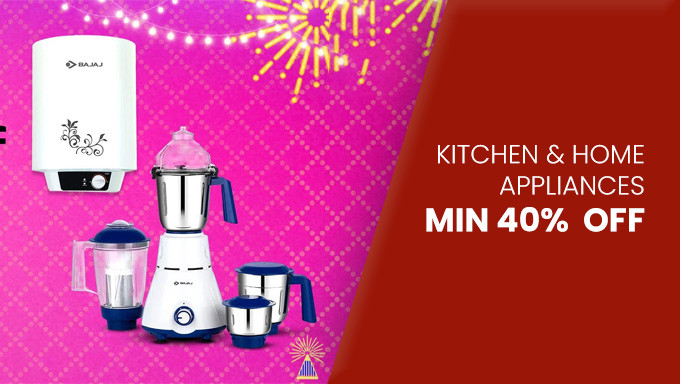 Upto 70% Off on Kitchen Appliances + Extra 10% OFF onSelected Bank Card