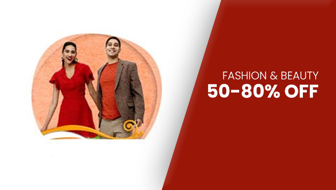 50-80% Off on Fashion And Beauty