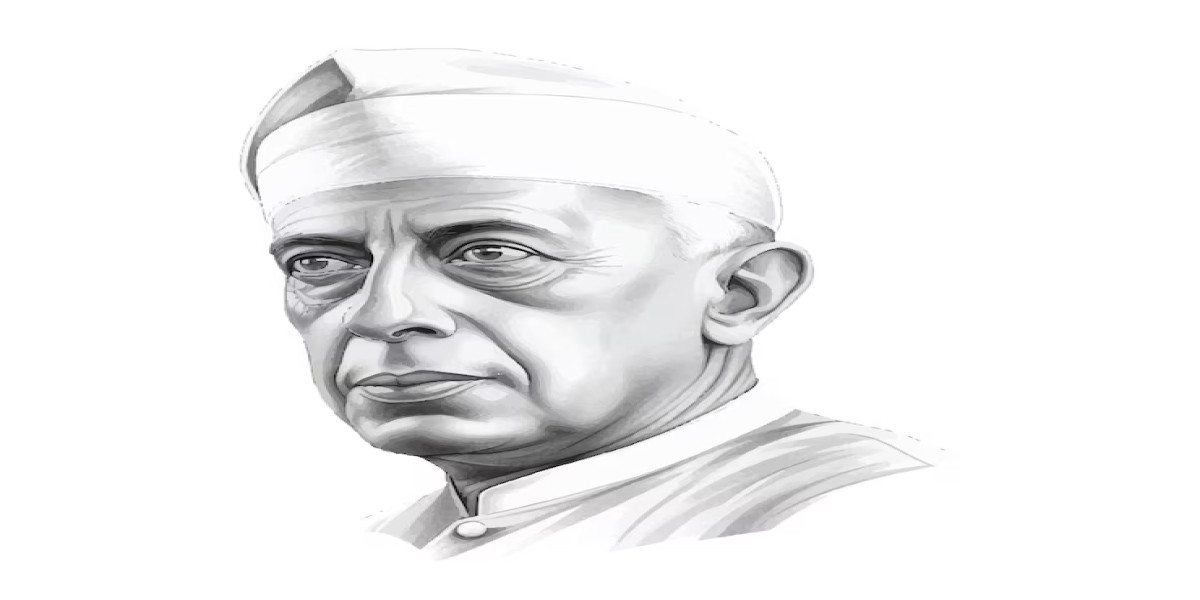 Jawaharlal Nehru - Minimal Nehru Portrait