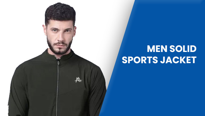 AD & AV Men Solid Sports Jacket