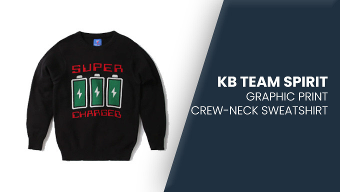 KB TEAM SPIRIT Graphic Print Crew-Neck Sweatshirt