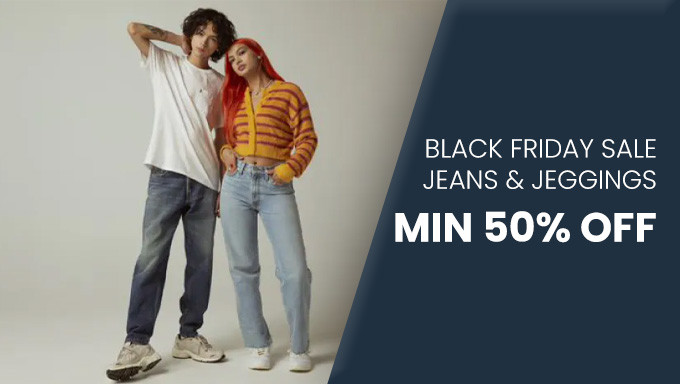 Min 50% OFF On Jeans And jeggings 
