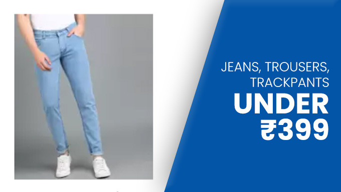 Men's Trousers, Jeans Starting At Just Rs.399