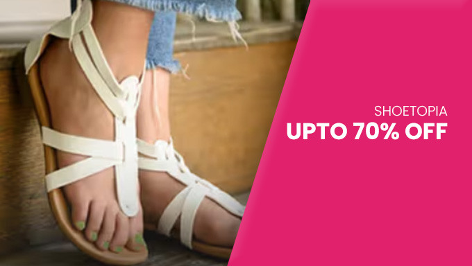 Shoetopia| Up to 70% off & Buy 3 At Rs.1499
