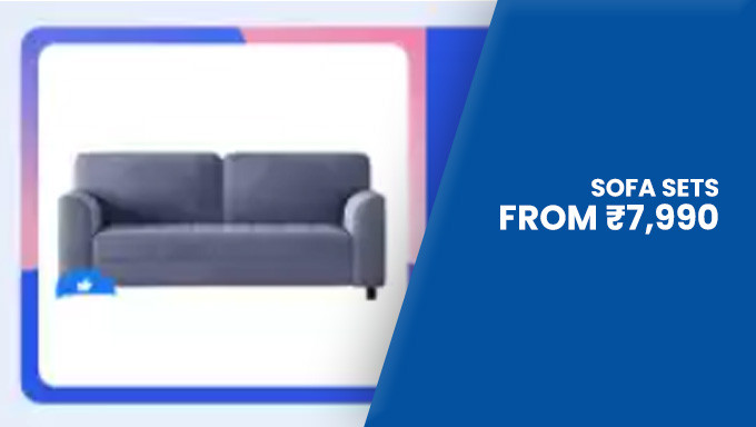 Sofas Sets Start at Just Rs.7990