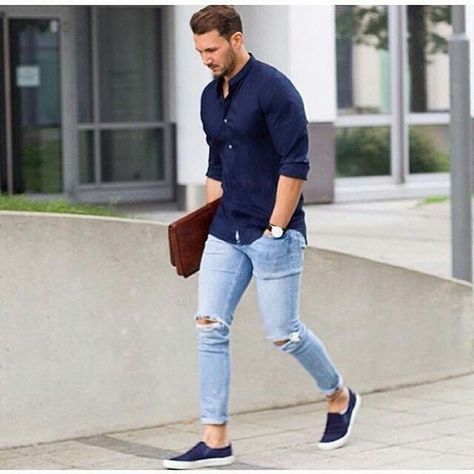 Trending 15 Blue Jeans Matching Shirt Ideas for Men With Pics