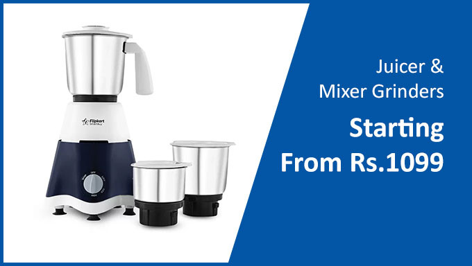Juicer & Mixer Grinders Starting From Rs.1099
