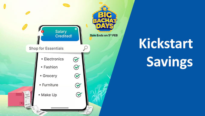 Big Bachat Days | Upto 80% Off on Electronics, Mobiles, Fashion & More +10% OFF On Selected Bank Cards Discount
