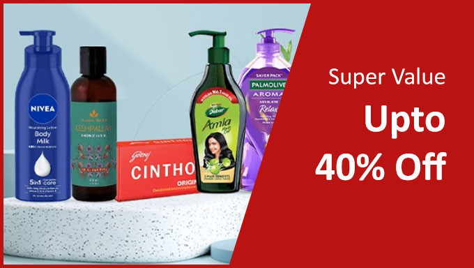 Super Value Days | Upto 40% Off On Beauty Products 