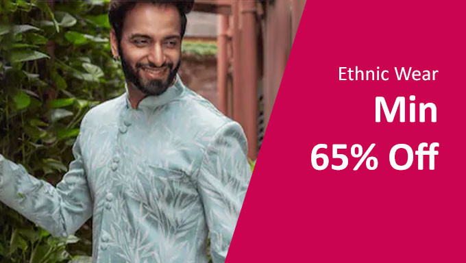 Upto 65% Off On Mens Ethnic Wear