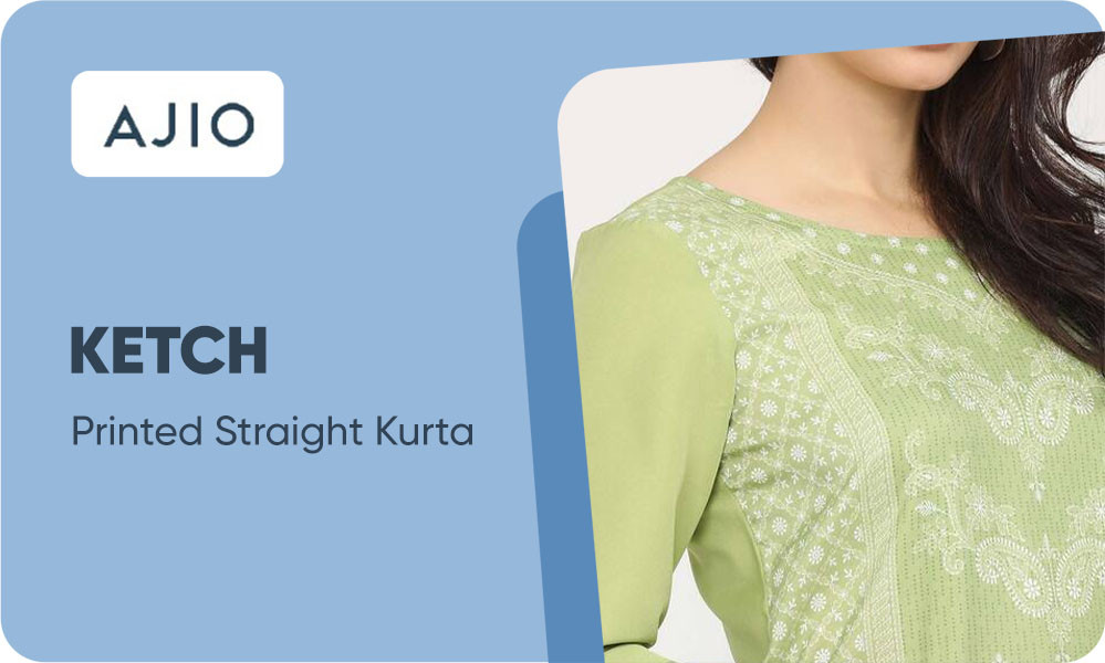 Buy KETCH Printed Straight Kurta