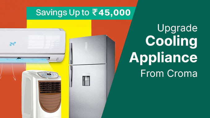 Get Summer Comfort  | Upto 60% Off On Electronics & Appliances  + Instant 10% Bank Card Off
