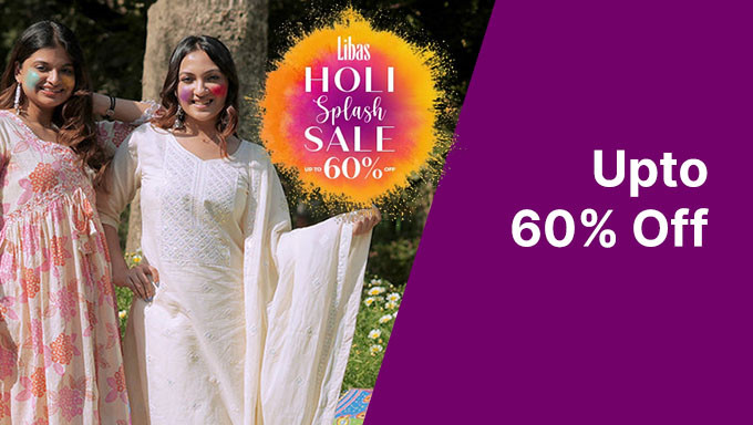 Holi Splash Sale:- Get Flat 60% Off  On Suits, Kurtas & More