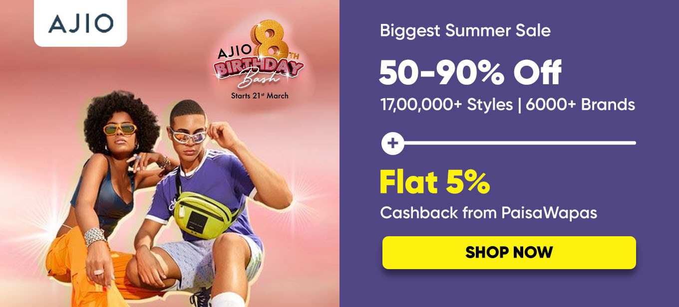 Sign Up & Get Upto Rs. 500 Points In Ajio Wallet + Extra 30% Off