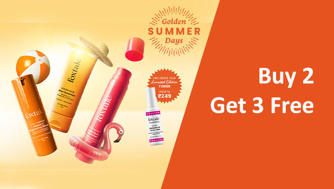 Golden Summer Days Sale  | Buy 2 & Get 3 Free & Get Free Toner Worth Rs.249 Free