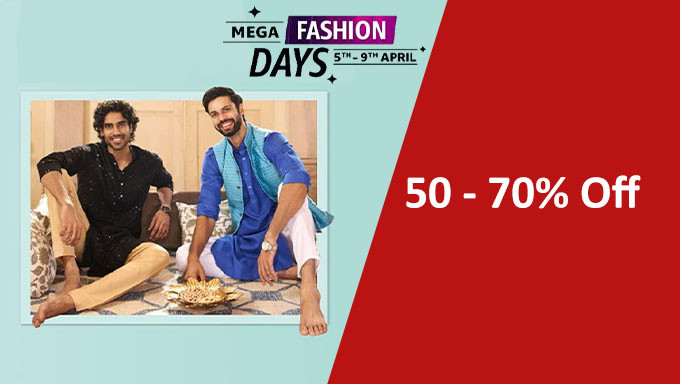 Mega Fashion Days | Upto 50% - 70% OFF + extra 5% Off On Top Brands