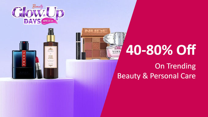 Myntra GLOW UP SALE :- Get Upto 80% Off on Best Beauty & Personal Care Products