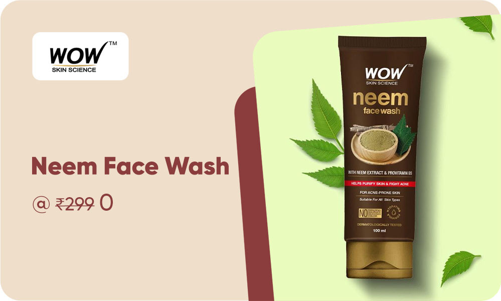 Get A Free Facewash Worth Rs.249 On Orders Above 699