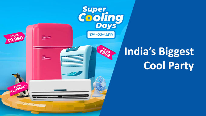 Super Cooling Days | Upto 75% Off + Extra 10% OFF On Selected Bank