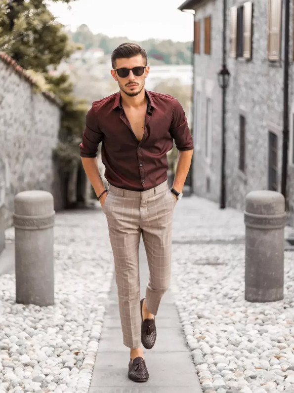 Top 10 Brown Color Shirt Matching Pant Combinations Ideas