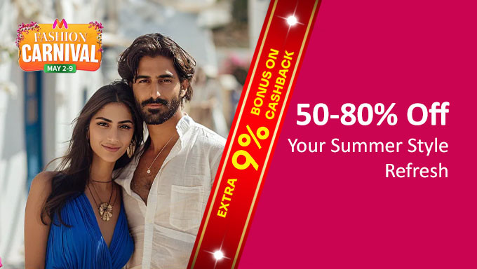MYNTRA Fashion Carnival | Flat 50%-80% Off + 10% Off on Selected Bank + Rs.200 Off For New User Off