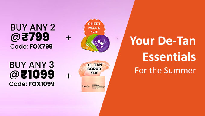 Special Offer | Buy Any 3 Products For Flat Rs.1099 & Get Free Dtan Scrub