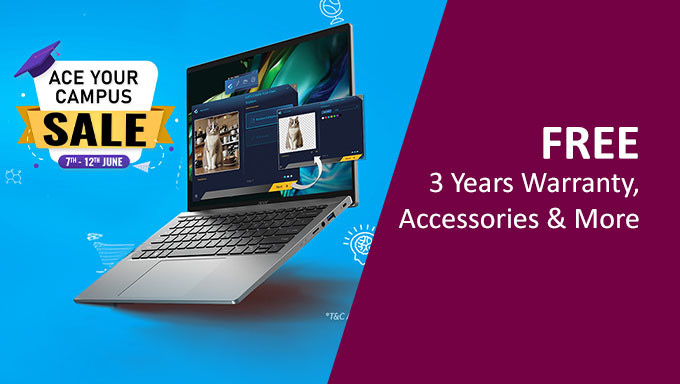 Ace Your Bundle | Upto 38% OFF + Free 3 Years Warranty &  7% Additional Student Discount 