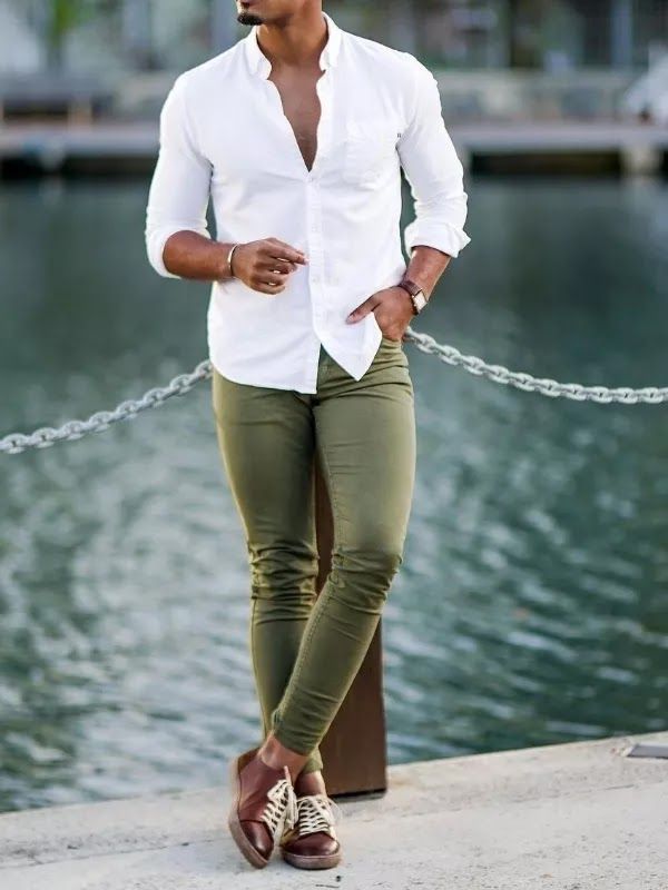 10+ Best Green Pant Matching Shirt Combinations with Photos