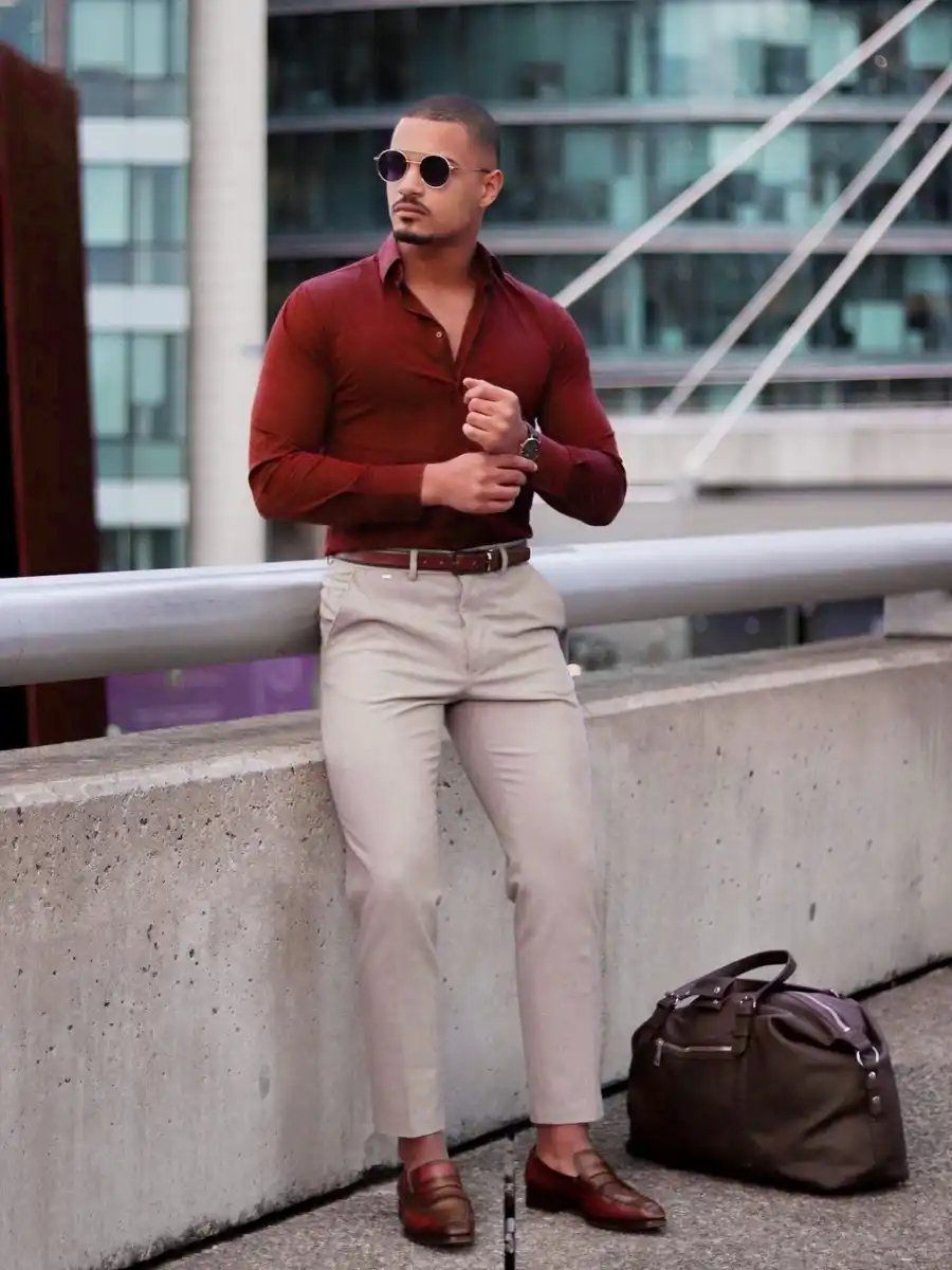 Top 10 Red Shirt Combination Ideas For Men with Photos 2024