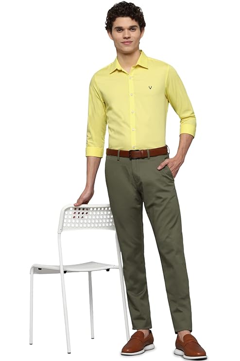 Green pants yellow best sale