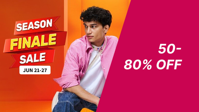 Myntra Season Finale Sale | 50% - 80% Off + 10% Off on Selected Bank + Rs.200 Off For New User Off
